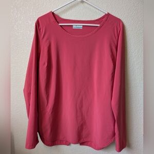 Women's Pink Long Sleeve Sun UPF Top
